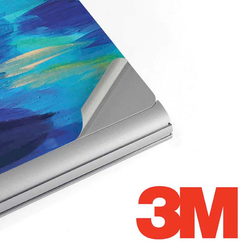 Etta Vee Ocean Blue Brush Stroke Surface Book 2 13.5in Skin